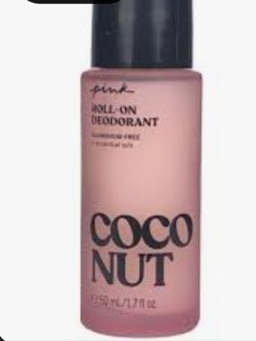 PINK Victoria's Secret Coconut Roll-On Deodorant - Pink and Black